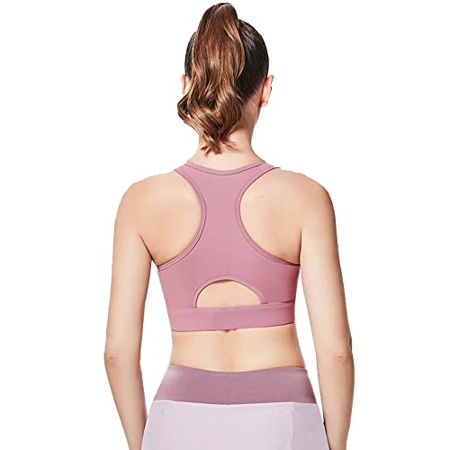 Soutien gorge grande taille XXXL rose à impact moyen pour éviter les douleurs