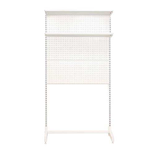 Support sur pied à panneaux plats mobile avec rangement grillagé pour bureau