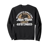 Tractor cortacésped, no subestima nunca los viejos. Sudadera