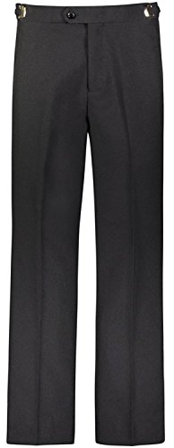 Adam Baker Rgm Mens 60117 Modern Fit Flat Front Tuxedo Pants - Black - 31X29