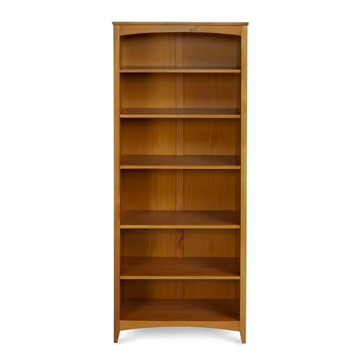 Camaflexi Shaker 6 Shelf Bookcase - Cherry