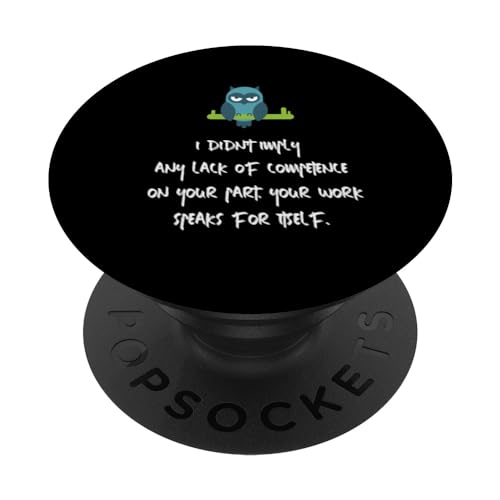 Funny Sayings Co Worker Empleado Oficina Mujeres Hombres Trabajadores PopSockets PopGrip Intercambiable