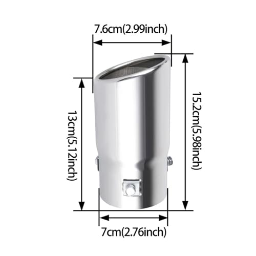 Ambout d'échappement double en acier inoxydable de qualité supérieure