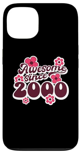 Carcasa para iPhone 13 Awesome Since 2000 25th Birthday Hippie Retro Born In 2000