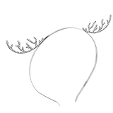Angenehmer tragekomfort: dieses stirnband für ganztägigen komfort konzipiert und passt, ohne kopfschmerzen zu verursachen oder zu verrutschen. für lange urlaubsveranstaltungen, hirschohren-haarreifen und schneeflocken-haarschmuck