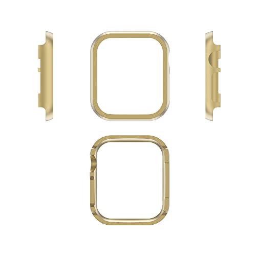 Metal Bumper Case Protective Cover Aluminum Alloy Edge Frame Guard (Not Screen Protector) Compatible With Apple Watch 38Mm Series 3 2 1, Gold #TOP5