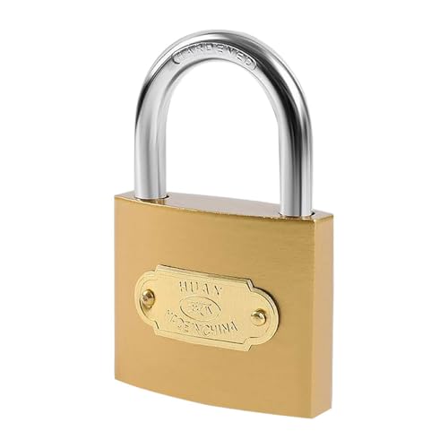 銅メッキ 南京錠 鍵3本 シャックル径3mm 防水防錆 防犯 郵便ボックス リュック スーツケース 倉庫などに 幅38mm LKTM25-38