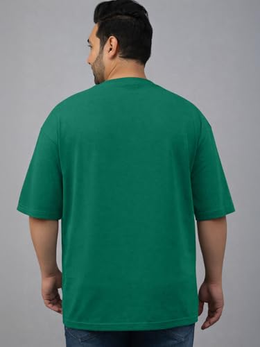Image of Veirdo Men's Pure Cotton Half Sleeve Plus Size Printed T-Shirts, Stylish, Comfortable & Durable Cotton Tees | Sizes: S to 2XL