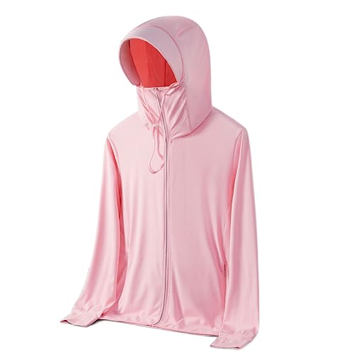 Generic - Sommersonnenschutzjacke - Männer Frauen dünne Sonnenschutz im Freien Hoodie Mantel UPF 50+ Running Wanderhemden