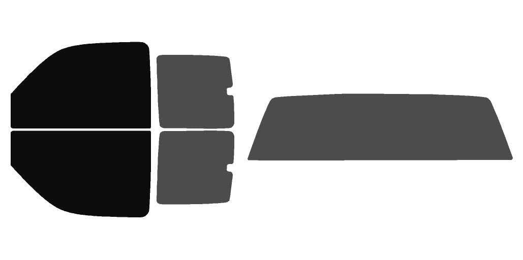 The Tint Effect Precut Window Tint Kit Compatible with Chevrolet Silverado 1500 Extended Cab Truck (1999-2006) &amp; (2007 Classic)(Full Truck 5% Front / 30% Rear and Solid Rear) Automotive Film