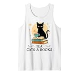 Tea Cats and Books Art