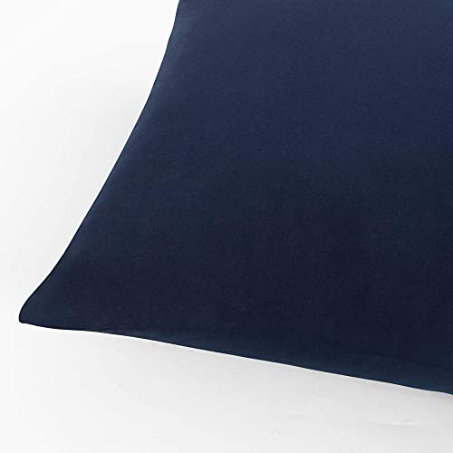 FLXXIE Microfiber Pillow Cases Standard Size, Soft Pillowcases with Envelope Closure, Wrinkle, Stain Resistant Pillow Covers, 20x26, Navy