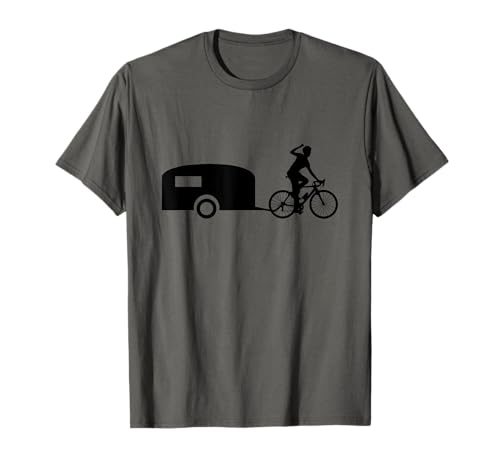 Fahrradwohnwagen Fahrrad Wohnwagen Radfahrer T-Shirt