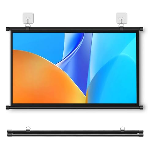 Pantalla manual retráctil para proyector 16:9 50 pulg