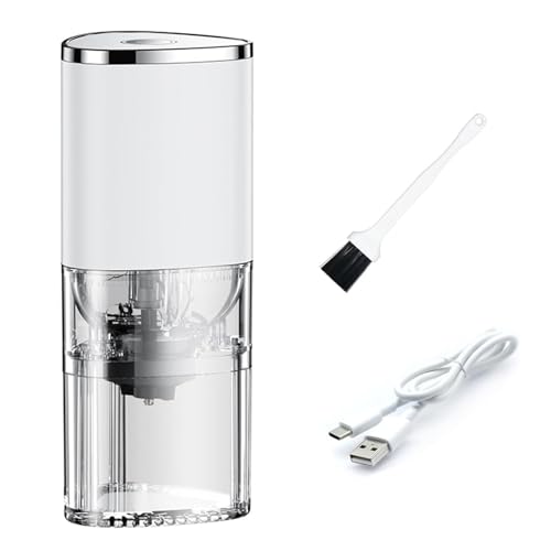 Molinillo de café eléctrico recargable automático para exteriores e interiores, viajes, portátil, para coche