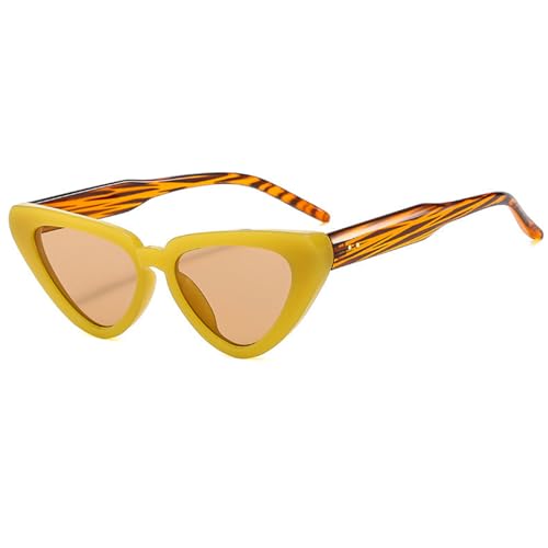 willochra Small Triangle Cat Eyes Sunglasses Men Women Vintage Candy Color Gradient Sun Glasses Travel Shades UV400 F272