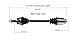 GSP NCV36134 CV Axle Shaft Assembly - Right Front (Passenger Side)