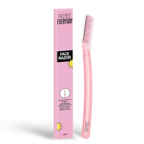 RENEE Everyday Face Razor, For Painless Facial Hair Removal, For Eyebrows, Upper Lip, Forehead & Chin, Suitable For All Skin Types, Compact, And Travel-Friendly For Effortless Grooming (Pack of 1)