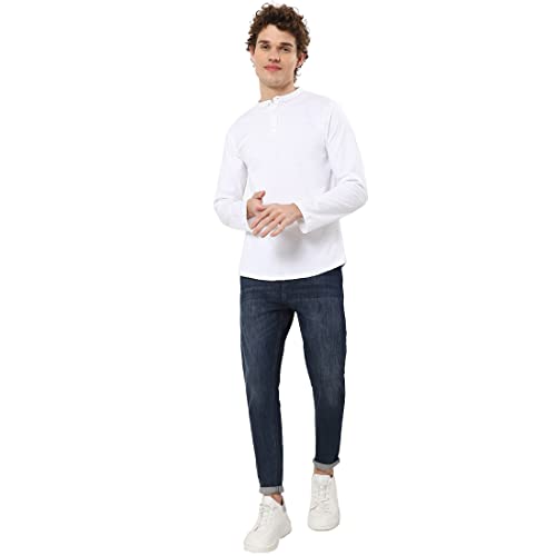 Image of Bewakoof Men's Solid 100% Cotton T-Shirt - Regular Fit, Round Neck, Half Sleeves