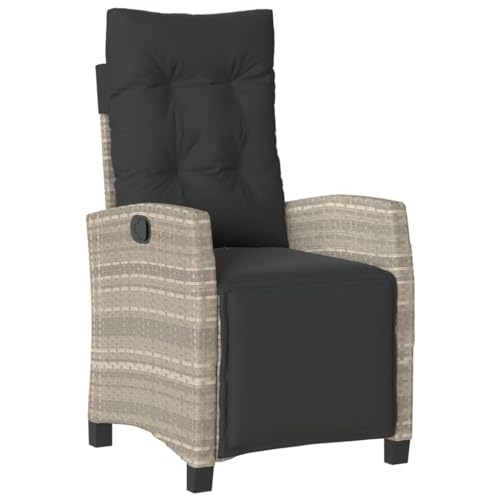 vidaXL Gartensessel, Gartenstuhl mit Fußteil, Garten Liegestuhl mit Verstellbarer Rückenlehne Fußstütze, Sessel Relaxsessel Gartenmöbel,...