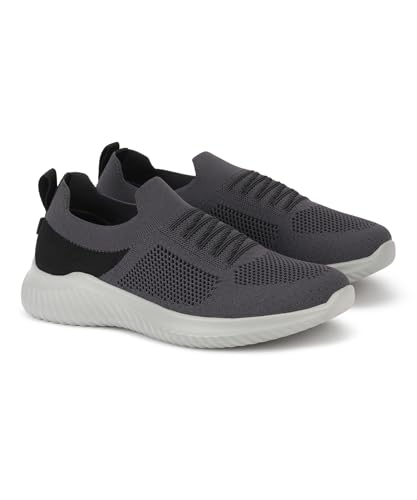 Image of Aqualite Colourblock Slip-on Casual Shoes| Walking Shoes for Men (Grey), UK 10