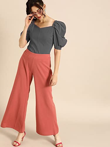 Image of Women's & Girl's Solid Short Sleeve Crop Top (LY-TopD6 Variation)