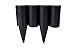 Produktbild GARDENIX 2,5m Holzoptik Beeteinfassung Beetumrandung Rasenkante Gartenpalisade Beetzaun (2,5 m, Schwarz)