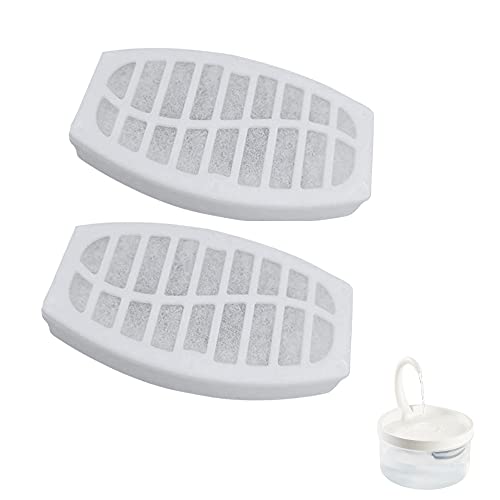 2Pcs Katzentrinkbrunnen Filter,Katzenbrunnen Filter Ersatzfilter für Trinkbrunnen,Pet Fountain Filter,Ersatzfilter Trinkbrunnen für Katzen und Hunde,Blumenwasserspender Quadra Filter,für Tierbrunnen Cover