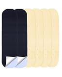 HAPPYER Blank Skateboard Decks 31 x 8 Inch 4 pc – 7-Layer Maple Double Tail Skate Board Deck for Art Painting, Wall Decor, Street Skate, Custom Pro Replacement Plain Skateboards Decks with Sandpaper