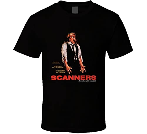 Scanners 80s Movie Fan T Shirt M Black