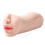 Blowjobob Machine for Man pocket pussycats for men double sided mouth with hair Masturebastorfor Men Thrusting Machine Men Masturebster mens Masterbuters Masturebastorfor Men Realistic Textured 3D Tight Sleeve Male Masterburters, Pocket Puzzy Silicon...