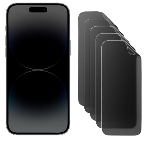 Infinity Enterprise Juego de 5 protectores de pantalla de privacidad para Huawei Nova 9 SE para pantalla frontal de hidrogel, flexible, adhesivo completo, silicona, juego completo para una fácil