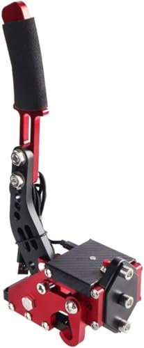 NNOVAT Einstellbare Handbremse, Anwendbar Alle Lenkrad SIM Racing Spiele USB Handbremse PS4/PS5 Nur Unterstützung G29 T300, PC (Color : Red)