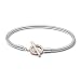 Pandora Signature Two-tone Logo T-Bar Snake Chain Bracelet 582309C00