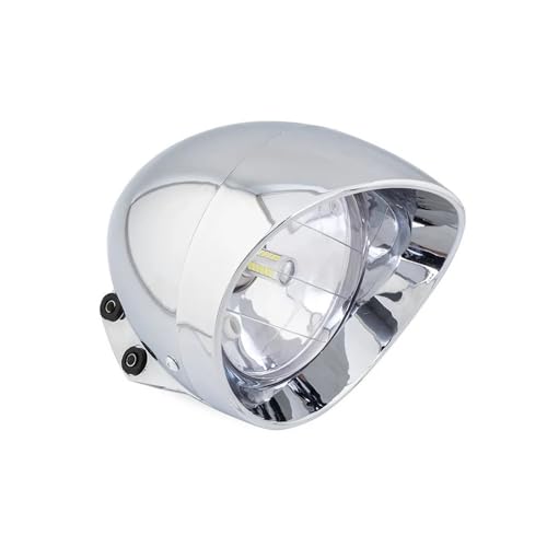 Ensemble phares moto d'exception finition chrome bullet 6.5