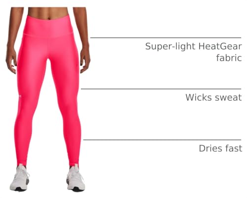 Image of Under Armour Womens HeatGear Armour High Waisted Pocketed No-Slip Leggings