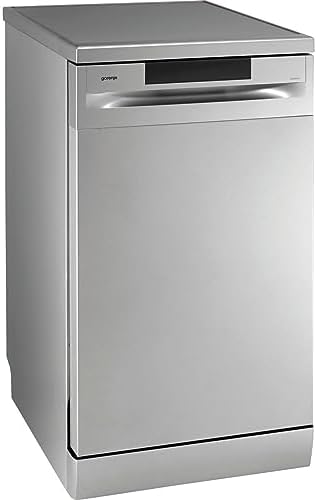 Gorenje GS 520 E15S wolnostojąca zmywarka do naczyń, 45 cm, 9 nakryć wymiarowych, 5 programów, 1 h program czyszczenia, kosz z regulacją wysokości, pełna ochrona przed przelaniem, szary metaliczny