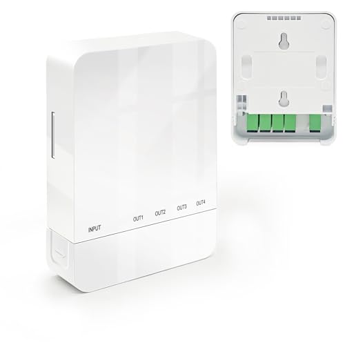 EMSECKO 1 à 4 PLC-Splitter-Terminal Box, adaptateur optique de fibre de type SC/APC, pour les fournisseurs de télécommunications/bâtiments pour l'unité de...