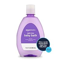 Amazon Basics Hypoallergenic Tear-Free Night-Time Baby Calming Bath, Soothing Aromas for Relaxing Bedtime Bath, 13.6 fl oz, 4-Pack (Previously Solimo) — image 4