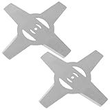 2Pz Lame per decespugliatore, metallo lama accessori per decespugliatore,Coltello di Ricambio tagliaerba lama decespugliatore,per tosaerba per tagliaerba da giardino e utensili elettrici da esterno