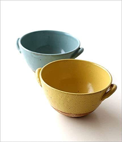 アセビマコト陶器 スープカップ ハンドル付き　デミタスカップ　ボウル Amazon.co.jp: スープカップ ボウル型 マルチカップ 陶器