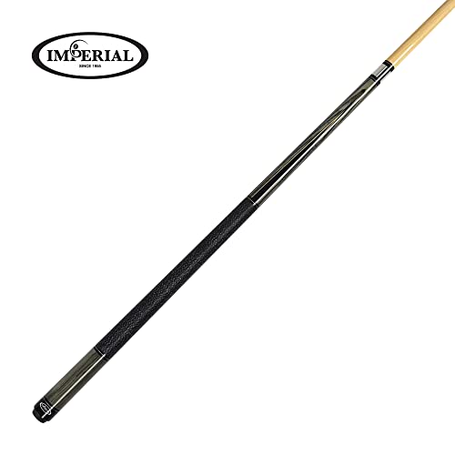 Imperial Traditional 2-Tone 58 Inch Maple 2-Piece Premium Billiard Cue Pool Stick, Grey, With Wrap #TOP1