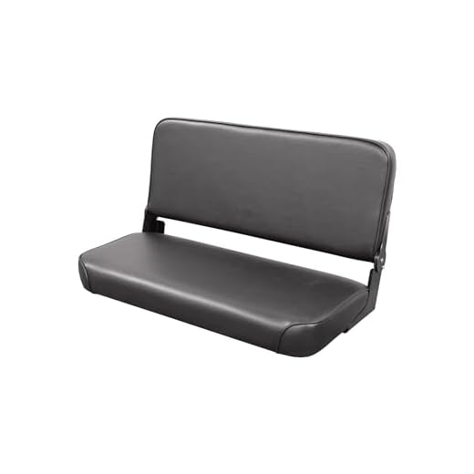 Wise Bench Seat with Folding Back - Black, Model Number WM1663