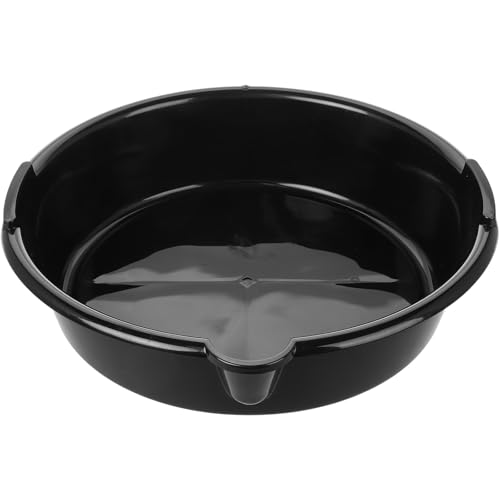 TOGEVAL Bac de Récupération D’Huile Plastique Étanche 10 L Plateau de Vidange Stable pour Entretien Automobile Accessoires de Collecte Déchets Huile Moteur