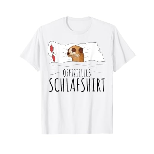 Offizielles Schlafshirt Erdmännchen Schlafen Chillen T-Shirt 4 Offizielles Schlafshirt Erdmännchen Schlafen Chillen T-Shirt