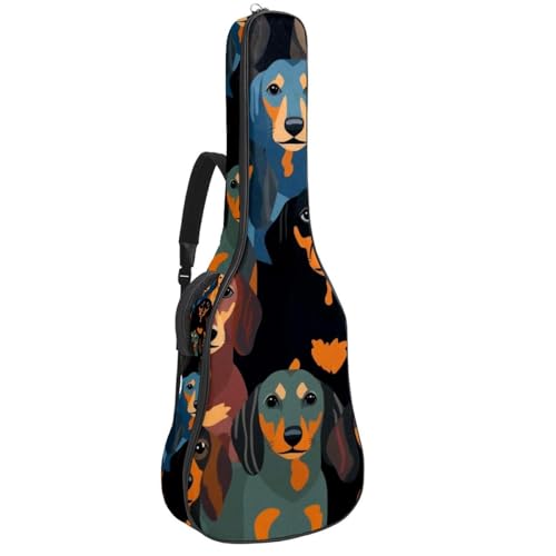 Sac pour guitare acoustique imperméable grand format 42.9 pouces housse rembourrée teckel
