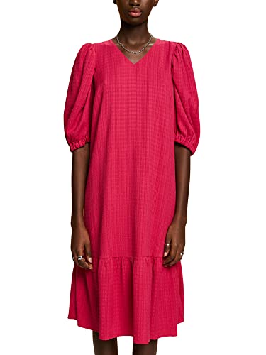 ESPRIT Damen 033CC1E314 Kleid, 650/DARK PINK, M