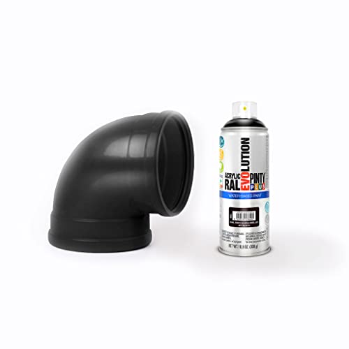 Pintyplus Water Based Spray Paint, 11Oz. Greenguard Gold Certified, Low Gwp Propellant, Low Odor, Gloss Black Spray Paint. Wood, Metal, Glass, Ceramics, Terra Cotta, Plastic #TOP4