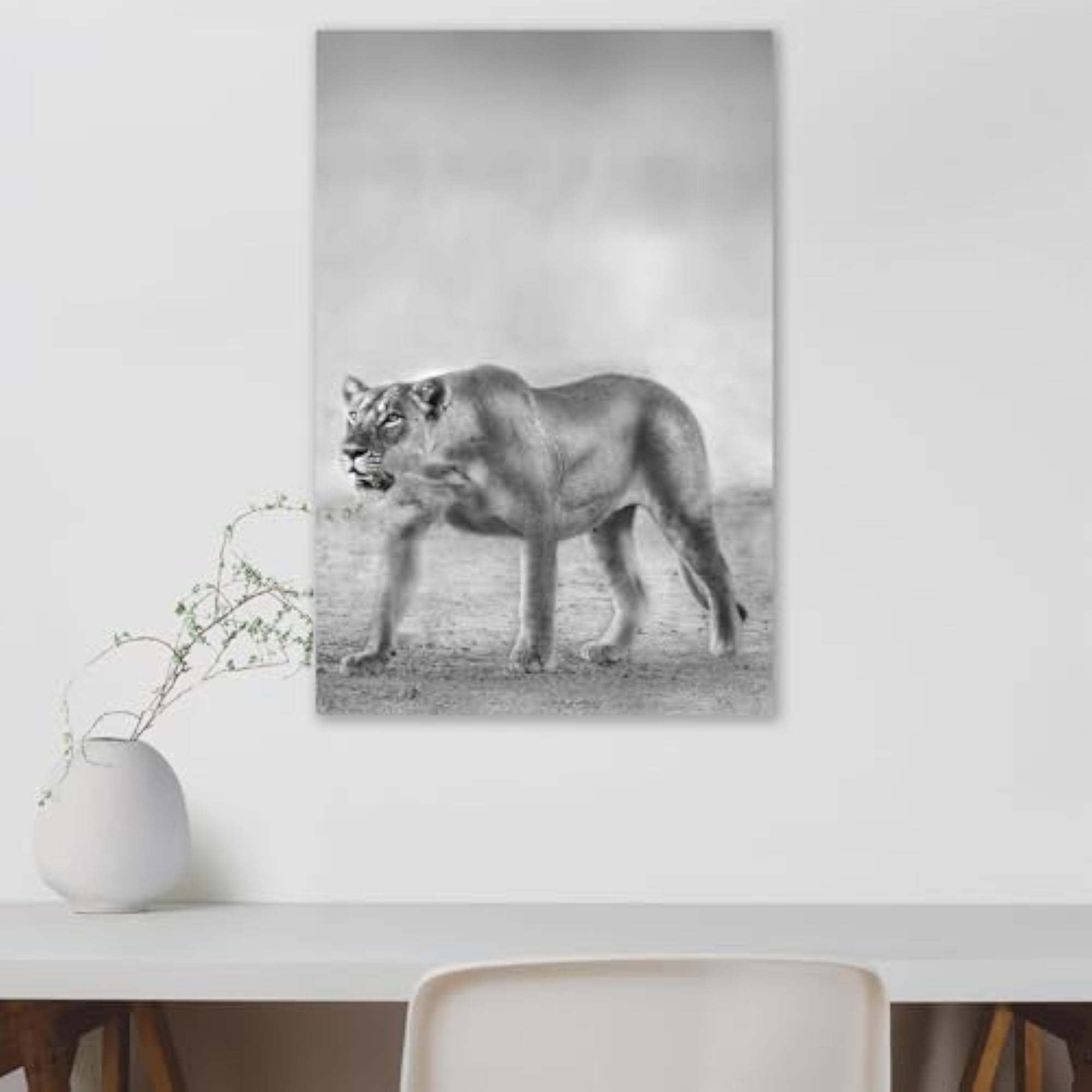 Lion D1 Peel & Stick Vinyl Wall Sticker for Home Decoration