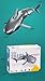 Piegricdiat New remote-controlled simulation shark waterproof protection diving toy 1:18 suitable for swimming pools, bathtubs, great water toys RC boats suitable for boys and girls as gifts., Grey
